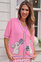Jess Lea Hoppy Easter Short Sleeve Cardigan - Che Cose Belle