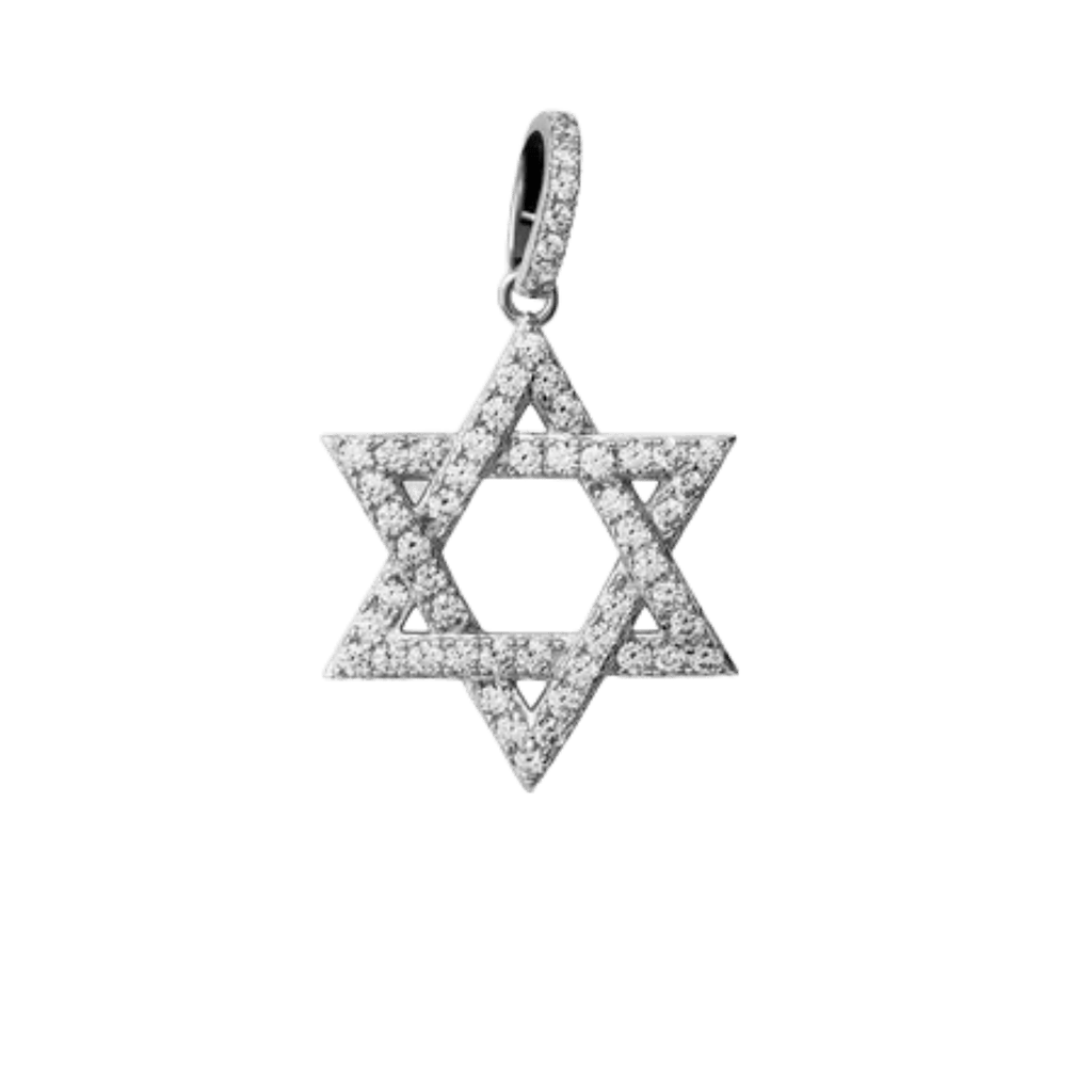 Jewish Magen Star Of David Pendant - Solid 925 Sterling Silver Men's Jewelry - Che Cose Belle