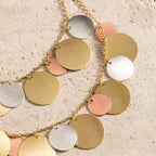 Jharana Layered Disc Necklace - Che Cose Belle