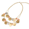 Jharana Layered Disc Necklace - Che Cose Belle