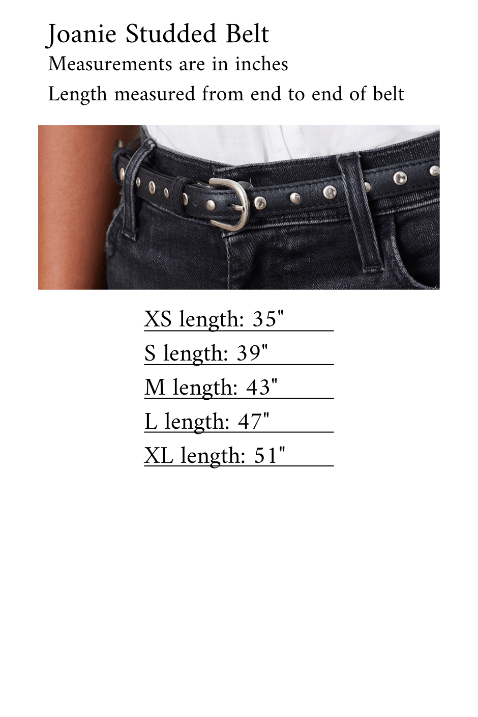 Joanie Studded Belt - Che Cose Belle