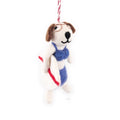 Johnny and Tyler Surf Dog Eco Ornaments - Set of 2 - Che Cose Belle