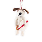Johnny and Tyler Surf Dog Eco Ornaments - Set of 2 - Che Cose Belle