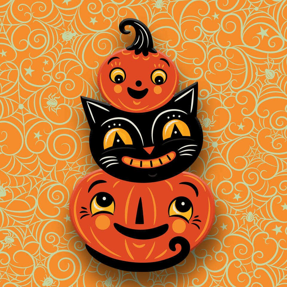 Jolly Jack Pumpkin Stack Brooch by Johanna Parker x Lipstick & Chrome - Che Cose Belle