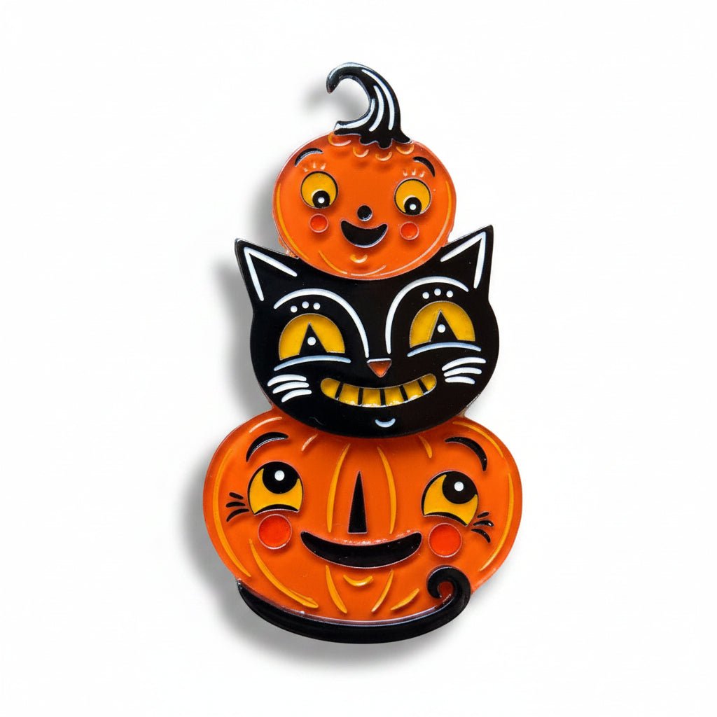 Jolly Jack Pumpkin Stack Brooch by Johanna Parker x Lipstick & Chrome - Che Cose Belle