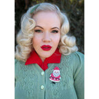 Jolly Old Elf PINK Brooch by Johanna Parker x Lipstick & Chrome
