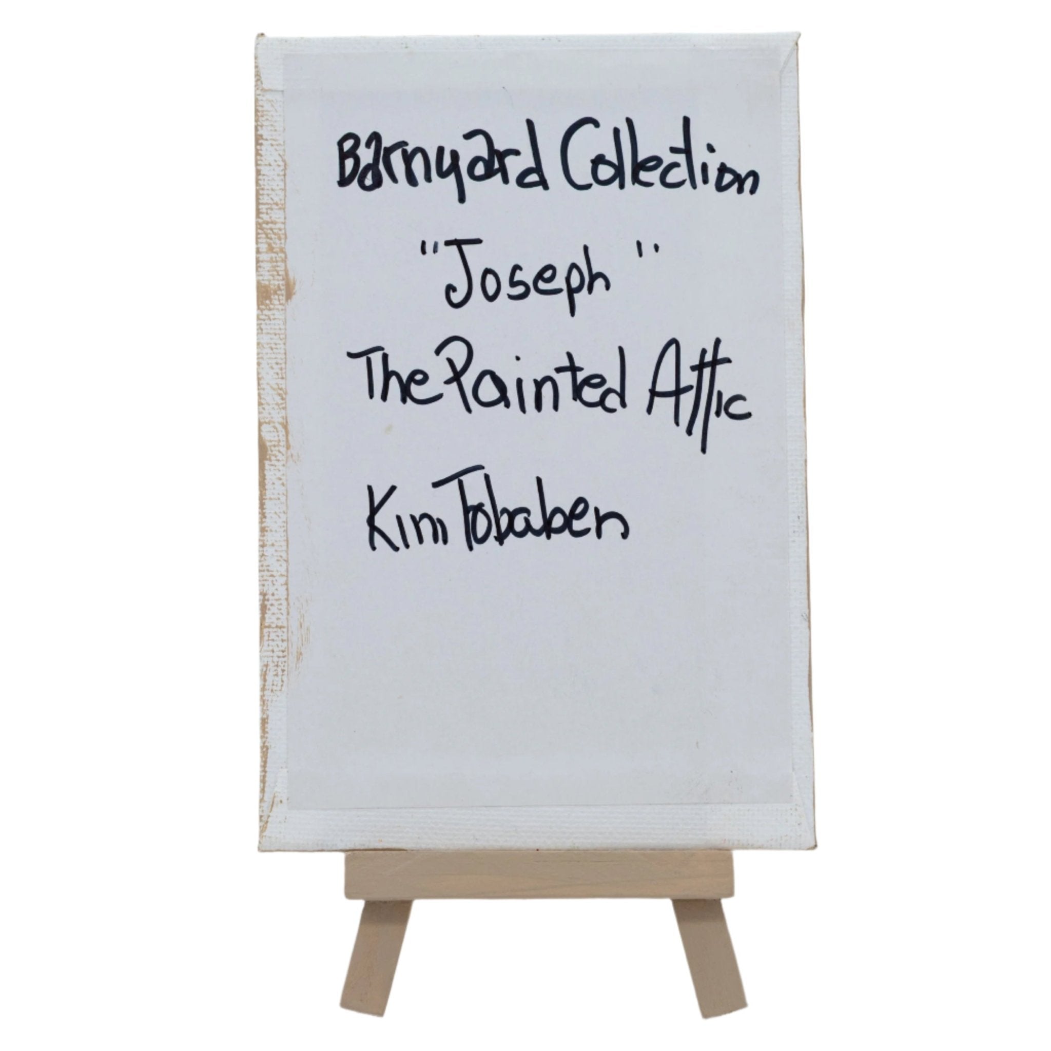 Joseph the Rooster Easel Canvas Painting | 4" x 6" | The Painted Attic - Che Cose Belle