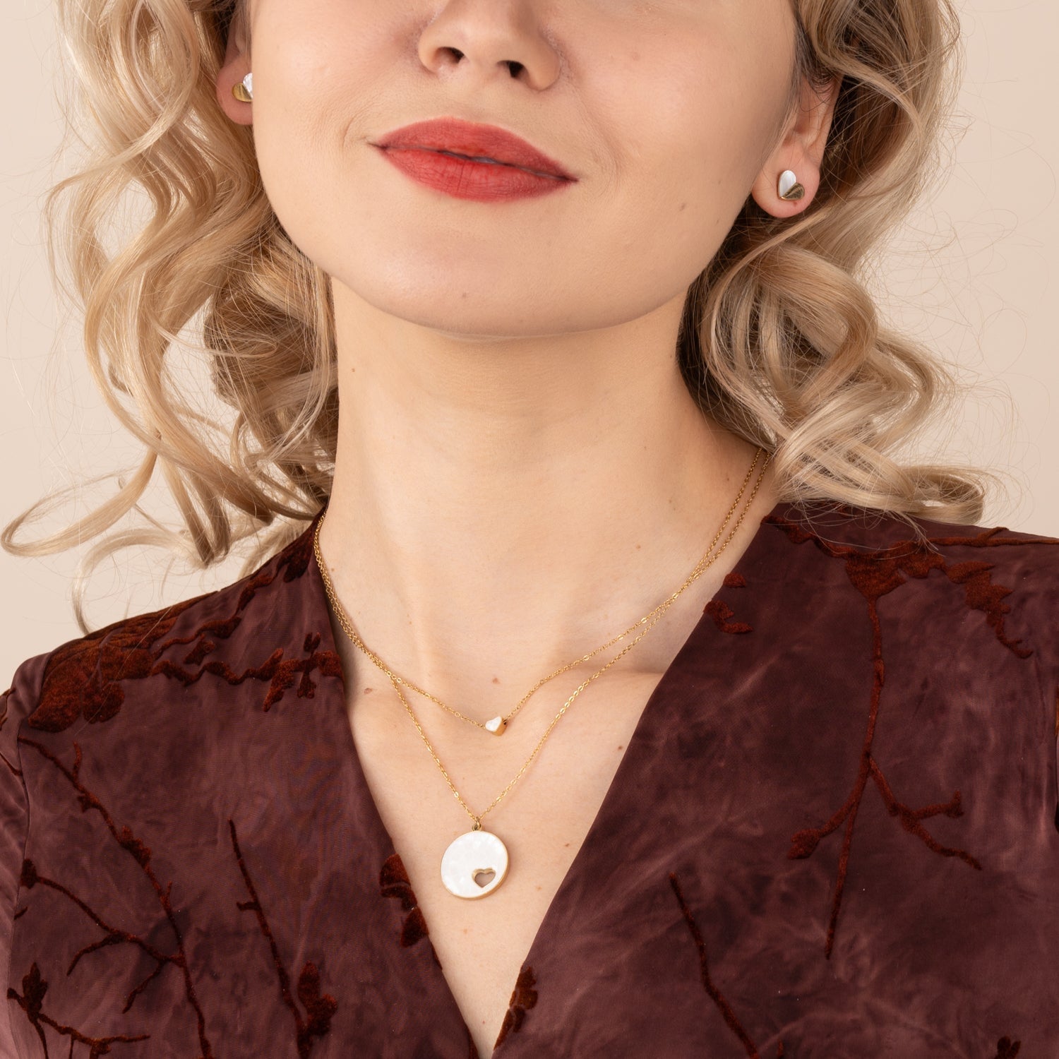 Journey Together Necklace Set in Mother of Pearl - Che Cose Belle