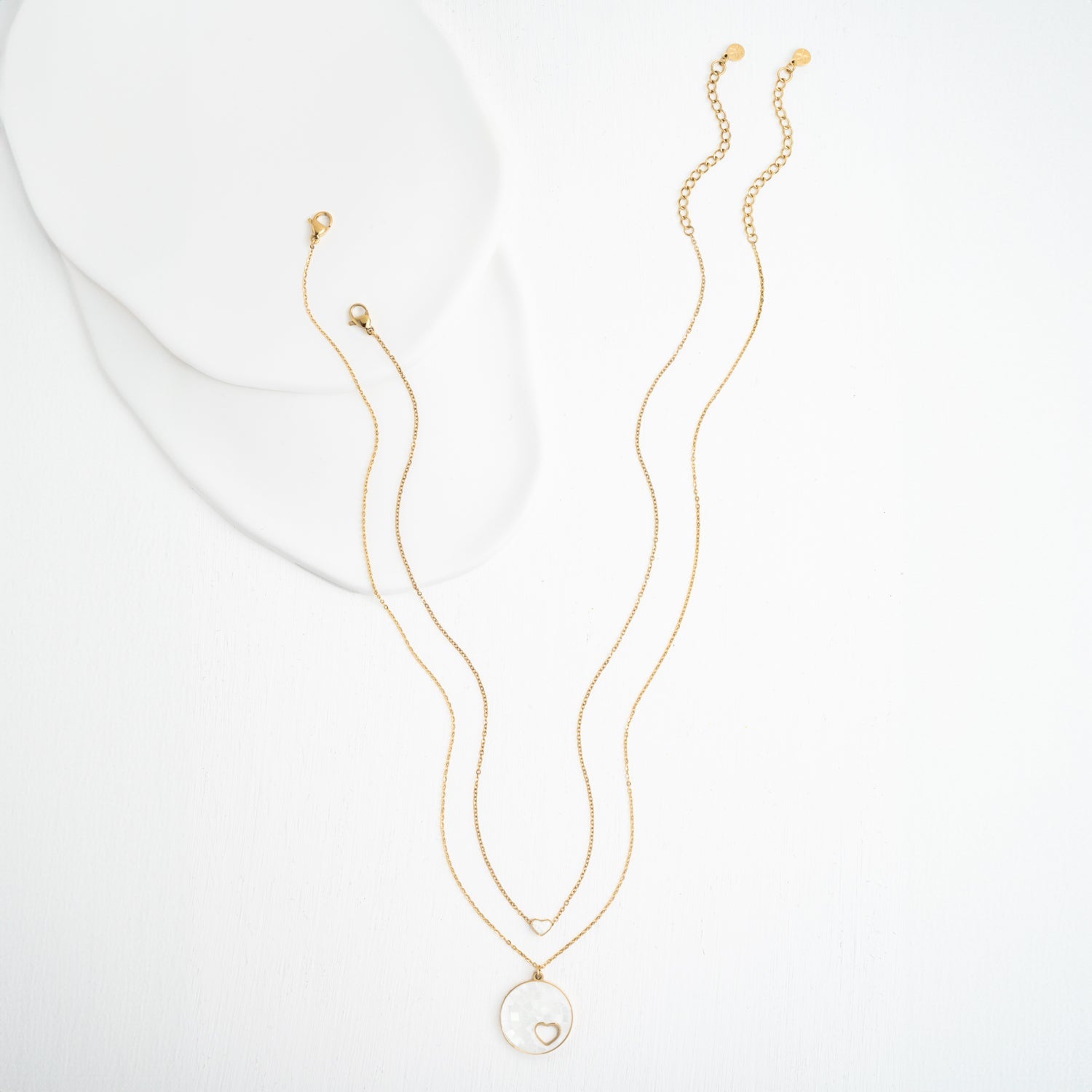 Journey Together Necklace Set in Mother of Pearl - Che Cose Belle