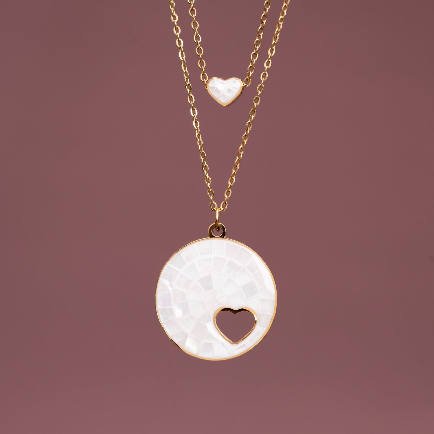 Journey Together Necklace Set in Mother of Pearl - Che Cose Belle