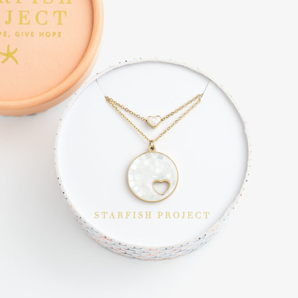 Journey Together Necklace Set in Mother of Pearl - Che Cose Belle