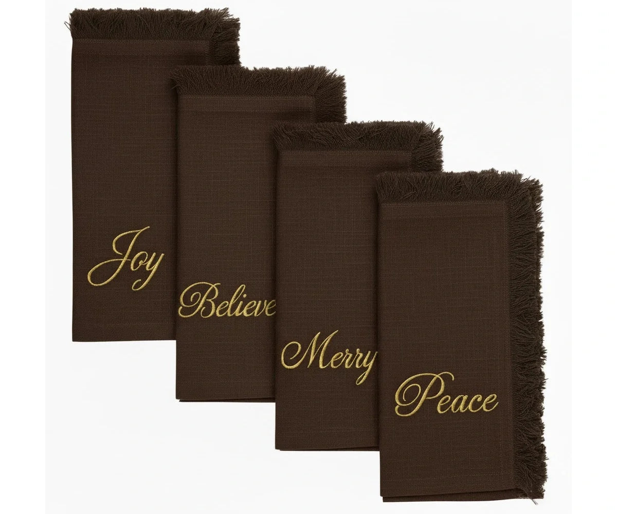 Joyful Holiday Napkins - Che Cose Belle
