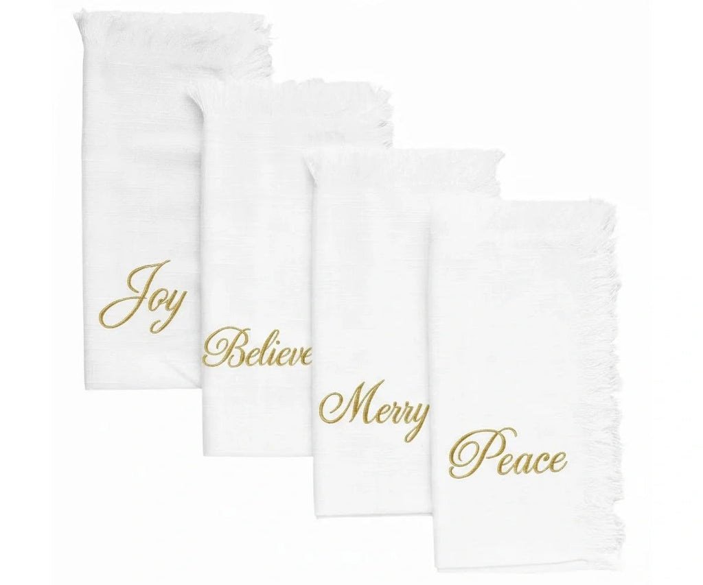 Joyful Holiday Napkins - Che Cose Belle