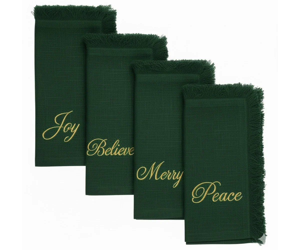 Joyful Holiday Napkins - Che Cose Belle
