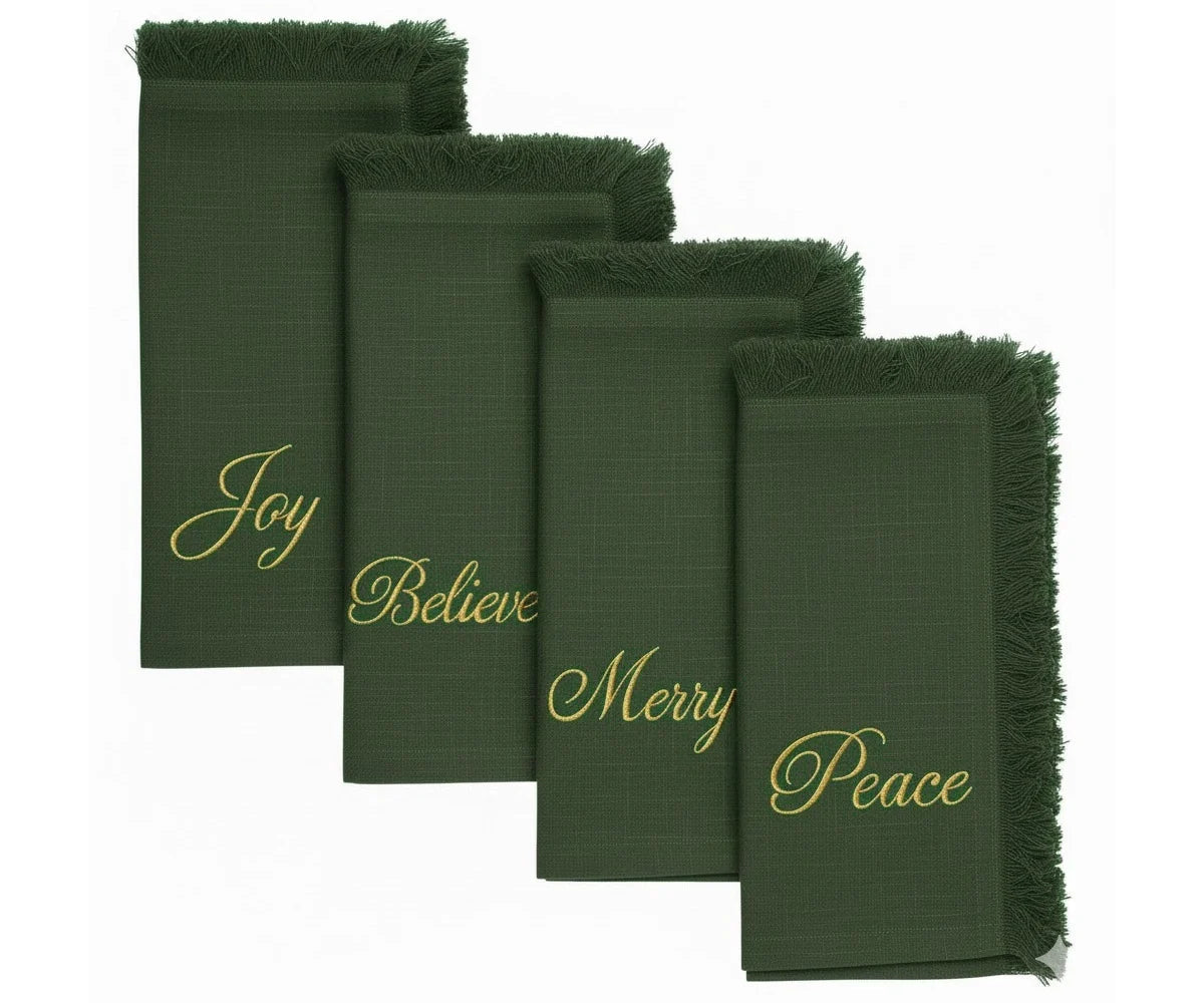 Joyful Holiday Napkins - Che Cose Belle