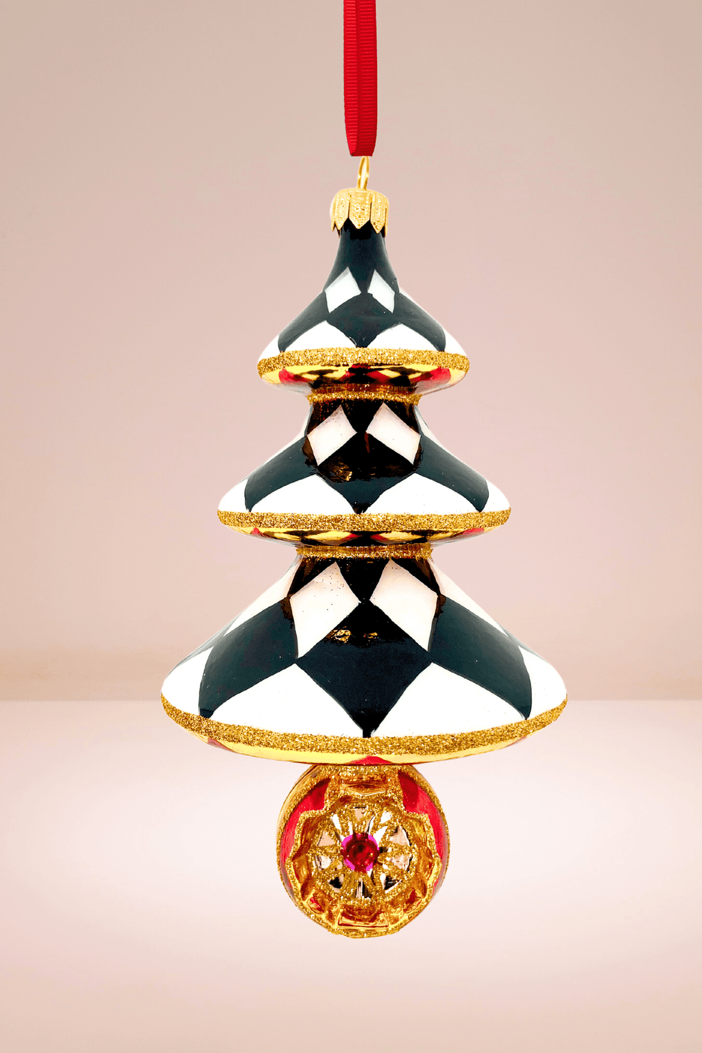 Jubilee Tree Reflector Glass Ornament - Che Cose Belle