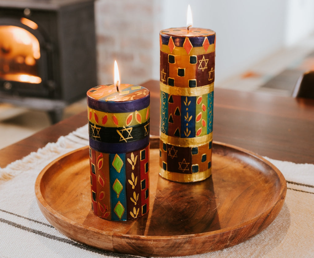 Judaica Painted Candles - Che Cose Belle