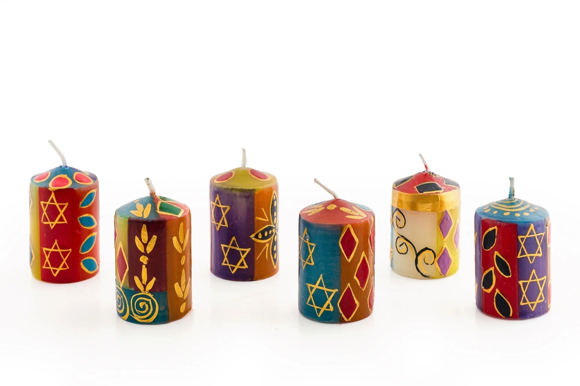 Judaica Painted Candles - Che Cose Belle
