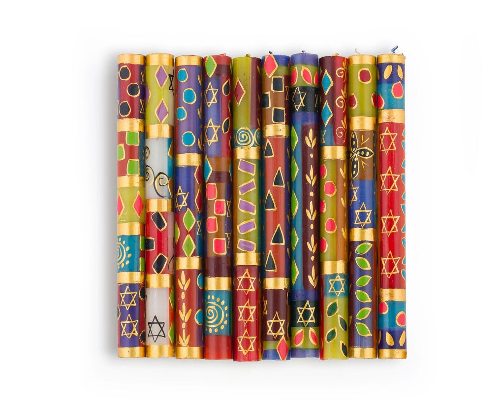 Judaica Painted Candles - Che Cose Belle