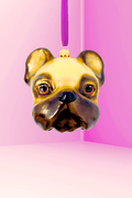 Julien the Pug Glass Christmas Ornament - Che Cose Belle