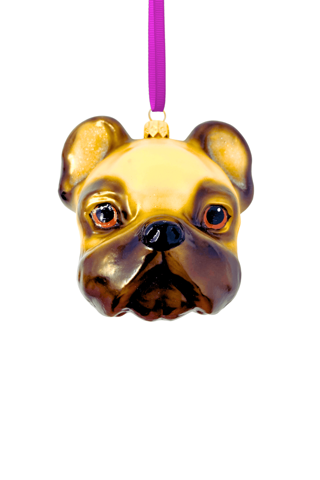 Julien the Pug Glass Christmas Ornament - Che Cose Belle