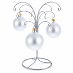 12-Arm Spiral Fountain Brass Silver Metal Ornament Stand Display 11.5 Inches (Taiwan)