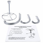 12-Arm Spiral Fountain Brass Silver Metal Ornament Stand Display 11.5 Inches (Taiwan)
