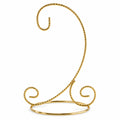 Twisted Wire Gold Metal Ornament Stand Display 7.2 Inches (Taiwan)