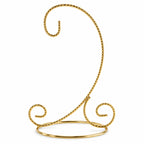 Twisted Wire Gold Metal Ornament Stand Display 7.2 Inches (Taiwan)