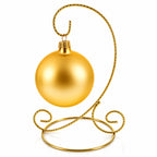 Twisted Wire Gold Metal Ornament Stand Display 7.2 Inches (Taiwan)