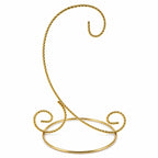 Twisted Wire Gold Metal Ornament Stand Display 7.2 Inches (Taiwan)