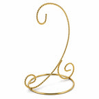 Twisted Wire Gold Metal Ornament Stand Display 7.2 Inches (Taiwan)