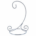 Twisted Wire Silver Metal Ornament Stand Display 7.2 Inches (Taiwan)