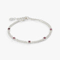 June Birthstone Light Amethyst Curb Chain Bracelet - Che Cose Belle