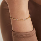 June Birthstone Light Amethyst Curb Chain Bracelet - Che Cose Belle
