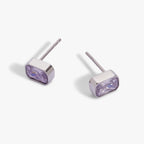 June Emerald - Cut Birthstone Stud Earrings - Che Cose Belle