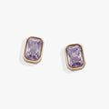 June Emerald - Cut Birthstone Stud Earrings - Che Cose Belle