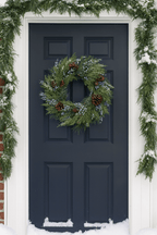Juniper and Pincone Mixed Pine Wreath | 24'' - Che Cose Belle