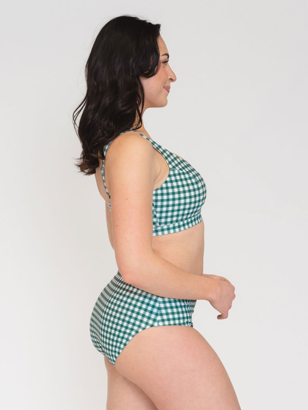 Juniper Gingham Scoop Bralette - Che Cose Belle