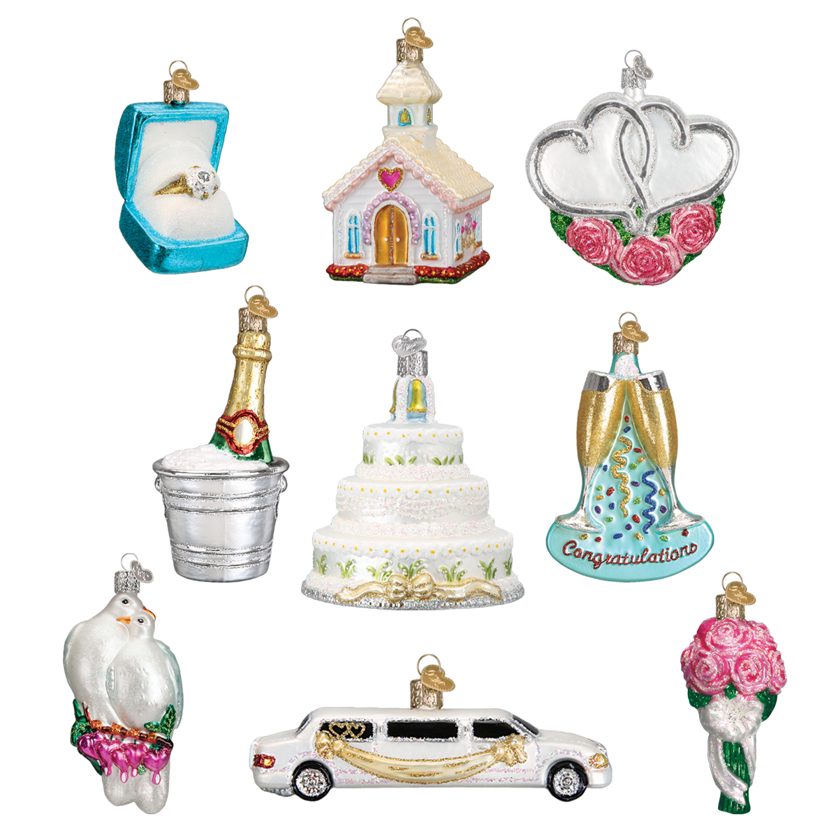 Just Married Collection Ornaments - Che Cose Belle