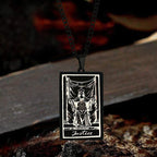 Justice Stainless Steel Tarot Necklace