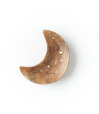 Jyotisha Crescent Moon Trinket Dish - Brass Inlay - Che Cose Belle