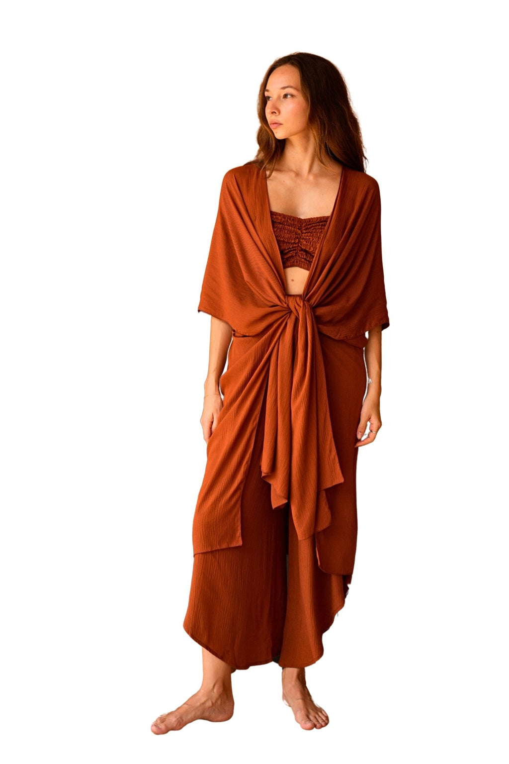 Kaia Flowy Kimono Wrap Duster - Che Cose Belle