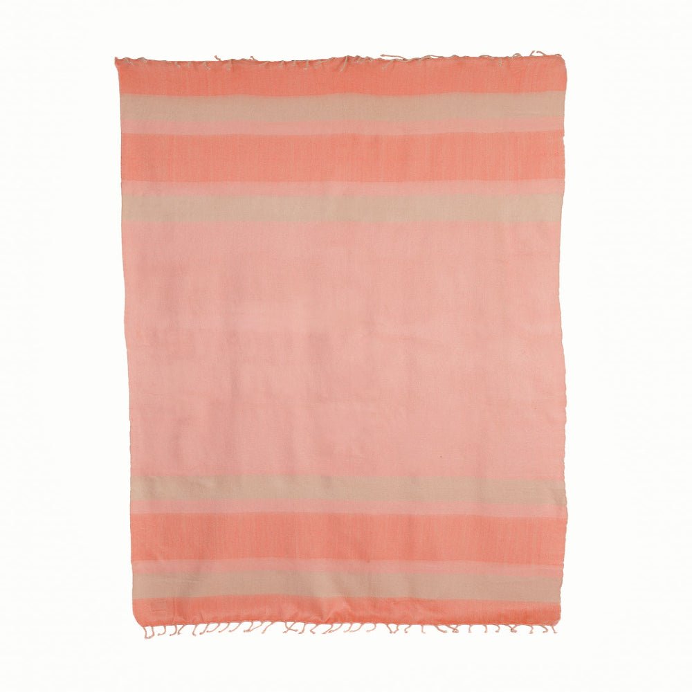 Kallpa Collection - Faded Coral with Braided Fringe - Che Cose Belle