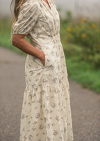 Katrina Half Sleeve Floral Midi Dress - Che Cose Belle