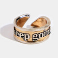 Keep Going Remember Adjustable Ring - Che Cose Belle