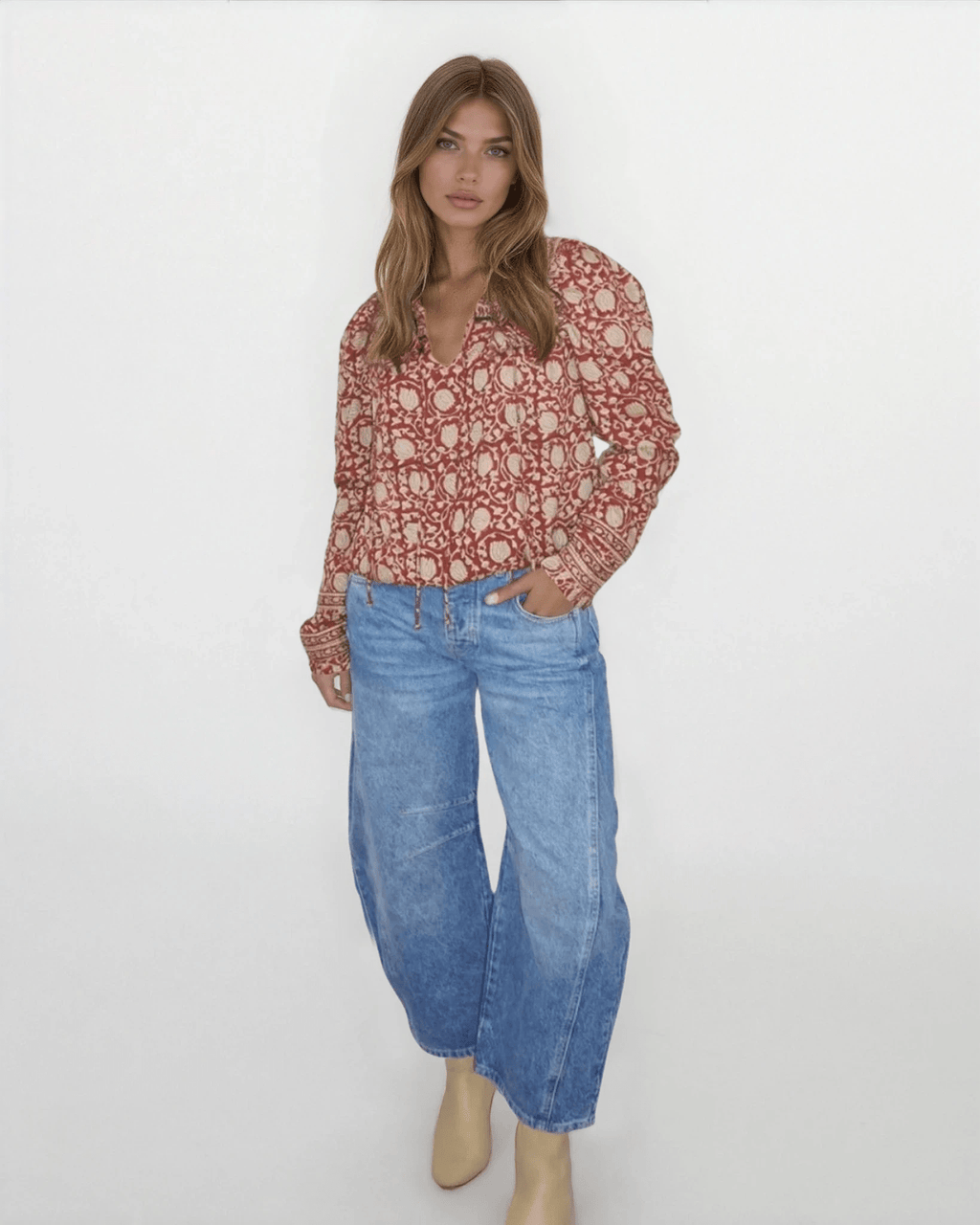 Kennedy Top in Red Lotus - Che Cose Belle