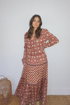 Kennedy Top in Red Lotus - Che Cose Belle