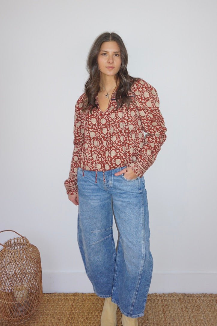 Kennedy Top in Red Lotus - Che Cose Belle