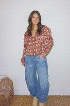 Kennedy Top in Red Lotus - Che Cose Belle